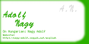 adolf nagy business card